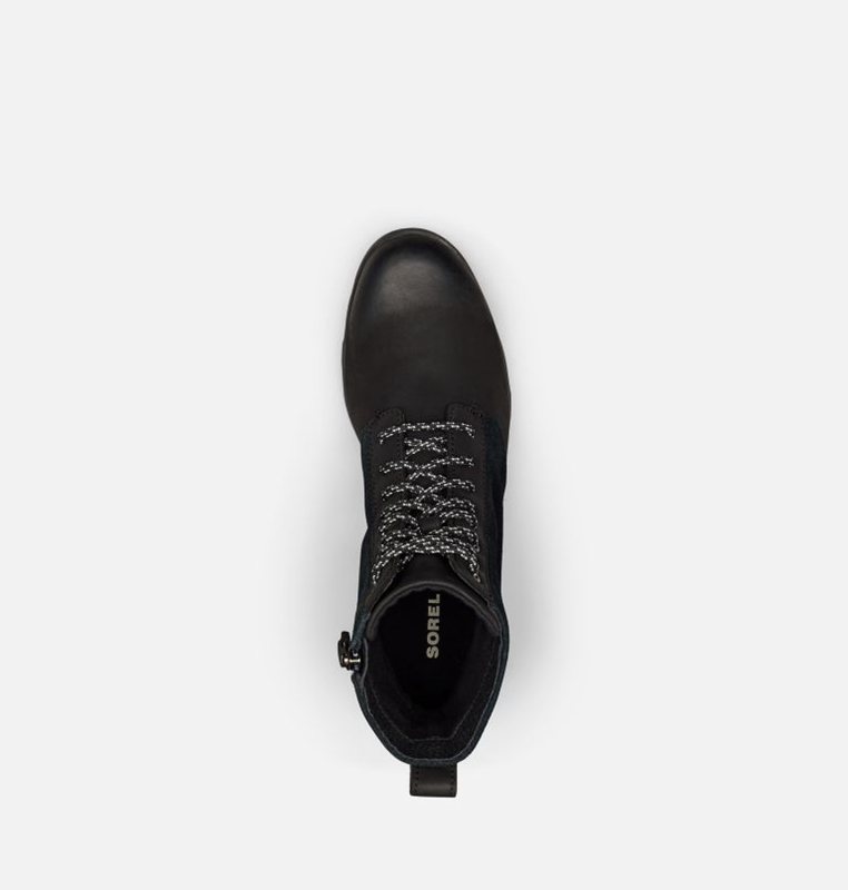 Sorel Dam Gummistövlar Svarta - Emelie™ Short Lace Låga - GJK-736029